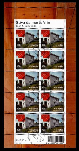 Schweiz 2112 gestempelt Kleinbogen mit Ersttagsstempel #OE475