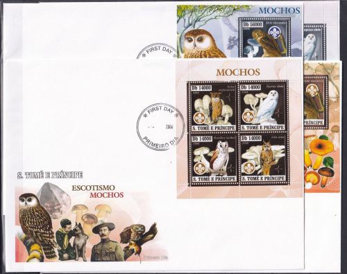Sao Tome e Principe 2894-2901, Block 567-568 gestempelt Kleinbogen / FDC #OE490