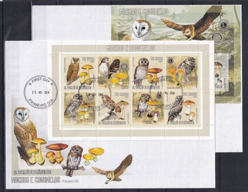 Sao Tome e Principe 2779-2782 und Block 544 gestempelt Kleinbogen als FDC #OE491