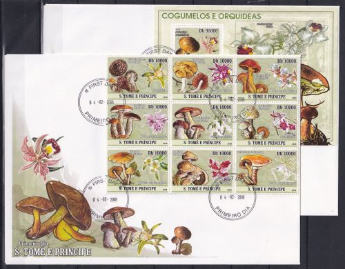 Sao Tome e Principe 3402-3410 und Block 648 gestempelt Kleinbogen als FDC #OE492