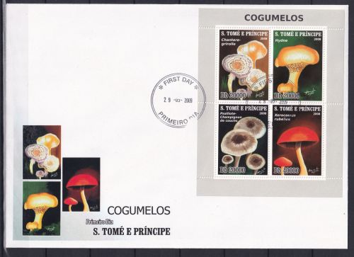 Sao Tome e Principe 4021-4024 gestempelt Kleinbogen als FDC #OE493