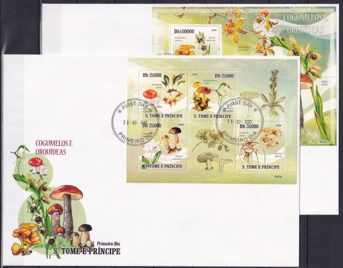 Sao Tome e Principe 4226-4229 und Block 730 gestempelt Kleinbogen als FDC #OE495