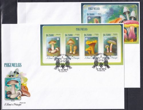 Sao Tome e Principe 5785-5788, Block 1013 gestempelt Kleinbogen als FDC #OE498
