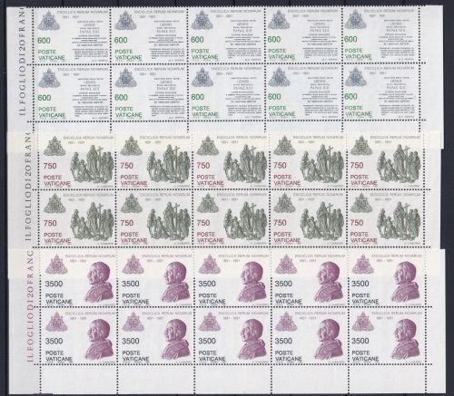 Vatikan 1035-1037 postfrisch als 10er Bogenteile #OM763