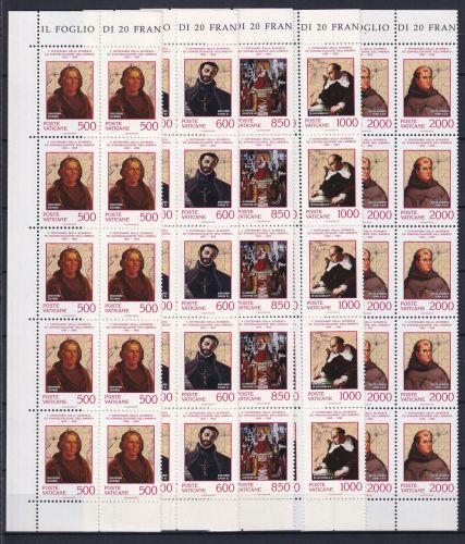 Vatikan 1051-1055 postfrisch als 10er Bogenteile #OM767
