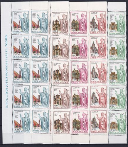 Vatikan 1046-1050 postfrisch als 10er Bogenteile #OM769
