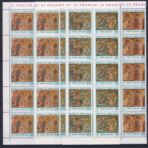 Vatikan 1075-1078 postfrisch als 10er Bogenteile #OM772