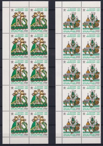 Vatikan 1097-1098 postfrisch als 10er Bogenteile #OM777