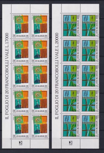 Vatikan 1116-1117 postfrisch als 10er Bogenteile #OM780