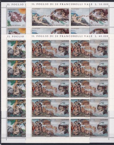 Vatikan 1107-1114 postfrisch als ZD-Bögen #OM781