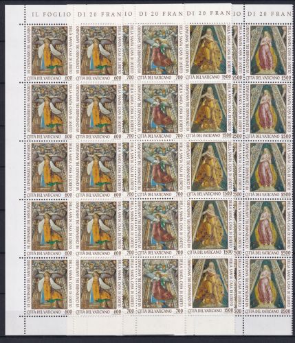 Vatikan 1136-1139 postfrisch als 10er Bogenteile #OM783