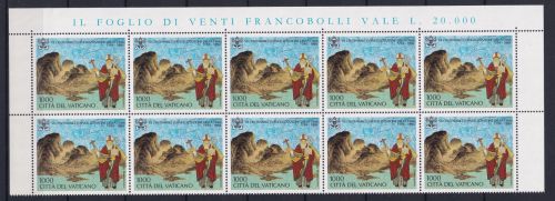 Vatikan 1127 postfrisch als 10er Bogenteil #OM786