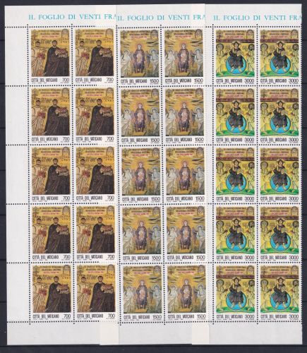 Vatikan 1124-1126 postfrisch als 10er Bogenteile #OM787