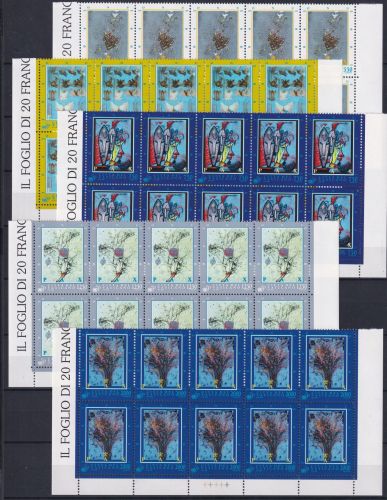 Vatikan 1153-1157 postfrisch als 10er Bogenteile #OM788