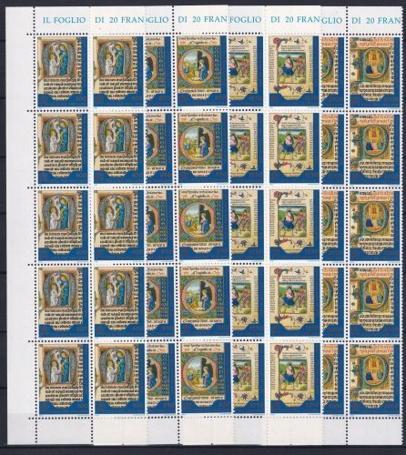 Vatikan 1163-1166 postfrisch als 10er Bogenteile #OM793