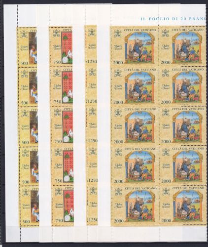 Vatikan 1210-1213 postfrisch als 10er Bogenteile #OM803