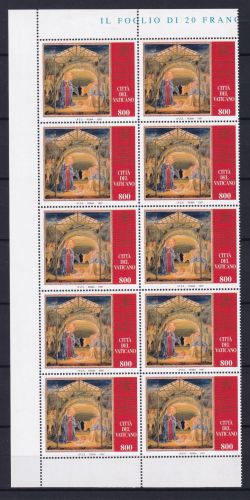 Vatikan 1233 postfrisch als 10er Bogenteil #OM805