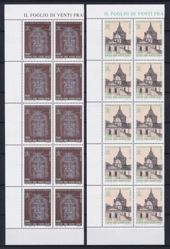 Vatikan 1244-1245 postfrisch als 10er Bogenteile #OM808