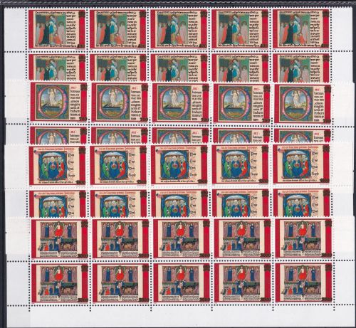 Vatikan 1293-1296 postfrisch als 10er Bogenteile #OM814