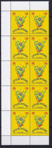 Vatikan 1351 postfrisch als 10er Bogenteil #OM821