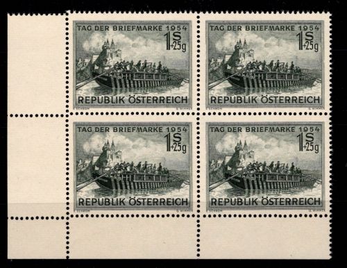 Österreich 1010 postfrisch als 4er Block Eckrand ul #OM577