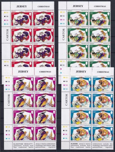 Jersey 723-726 postfrisch als 8er Blöcke Eckrand #OM594