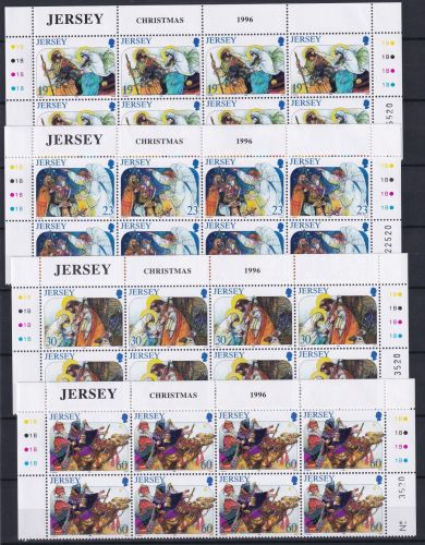 Jersey 760-763 postfrisch als 8er Blöcke Eckrand #OM643