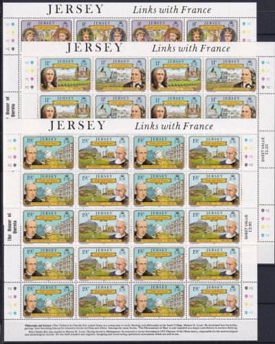 Jersey 282-287 postfrisch als ZD-Bögen #OM647