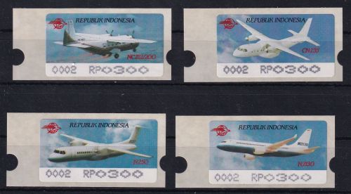 Indonesien ATM 3-6 postfrisch Flugzeuge #OM660