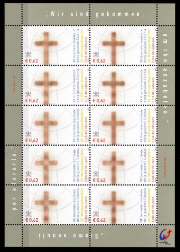 Vatikan 1520 postfrisch als Kleinbogen #OM723