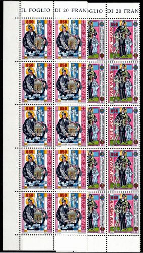 Vatikan 1058-1059 postfrisch als 10er Bogenteile #OM759