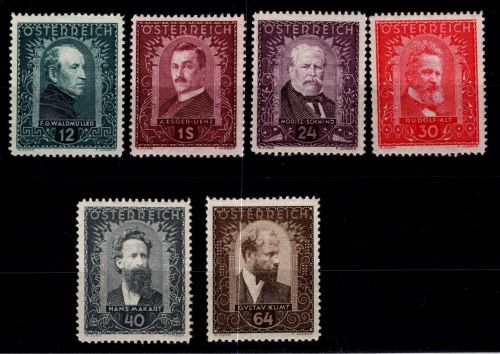 Österreich 545-550 postfrisch 550 mit senkrechtem Bug #DAN70