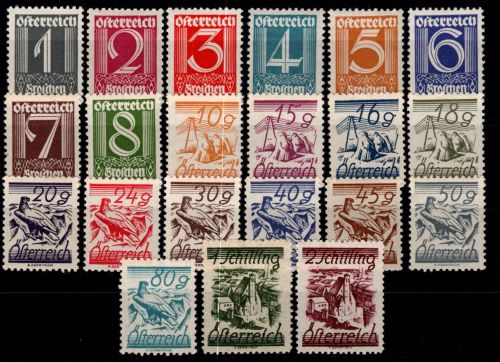 Österreich 447-467 postfrisch #DAN79
