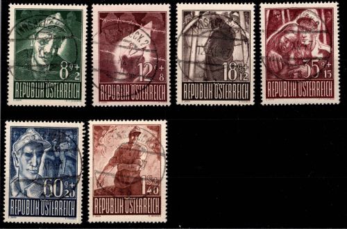 Österreich 829-834 gestempelt einheitlich, zentrisch Innsbruck 2 #DAO08