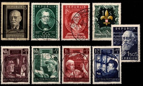 Österreich 959-967 gestempelt Jahrgang 1951 #DAO20