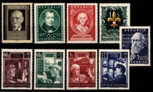 Österreich 959-967 postfrisch Jahrgang 1951 #DAO22