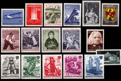 Österreich 1084-1102 postfrisch Jahrgang 1961 #DAO51