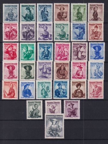 Österreich 893-926 postfrisch Trachten #DAO64