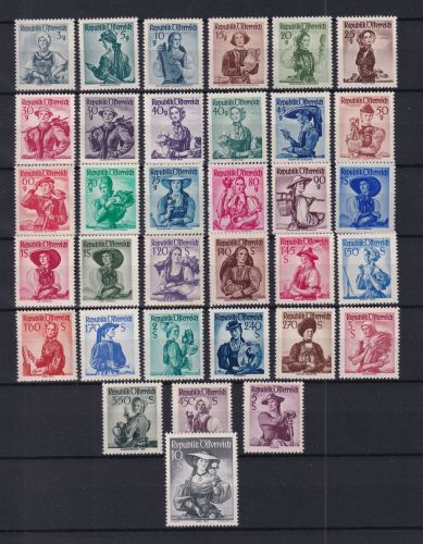 Österreich 893-926 postfrisch Trachten #DAO65