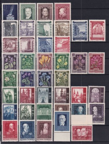 Österreich 893-926 postfrisch Jahrgang 1948, ohne Trachten #DAO66