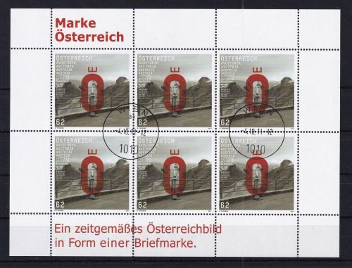 Österreich 2962 gestempelt als Kleinbogen #DAZ15