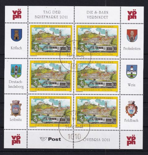 Österreich 2936 gestempelt als Kleinbogen #DAZ17