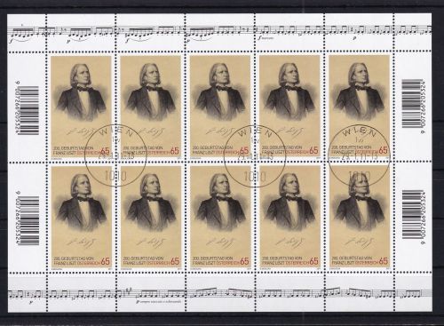 Österreich 2910 gestempelt als Kleinbogen #DAZ22