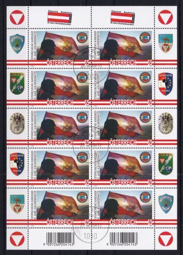 Österreich 2900 gestempelt als Kleinbogen #DAZ23