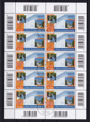 Österreich 2876 gestempelt als Kleinbogen #DAZ25