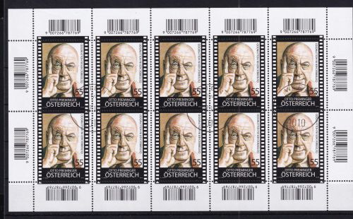Österreich 2851 gestempelt als Kleinbogen #DAZ30