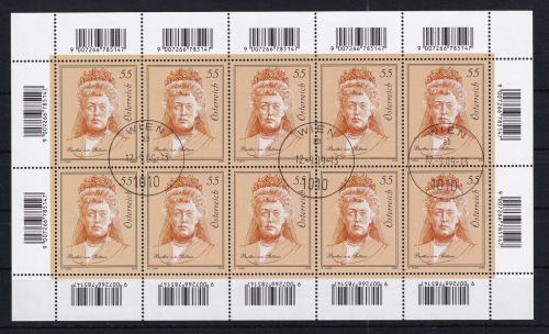 Österreich 2827 gestempelt als Kleinbogen #DAZ31