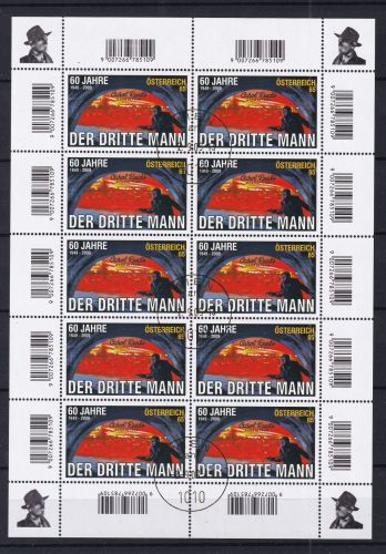 Österreich 2822 gestempelt als Kleinbogen #DAZ34