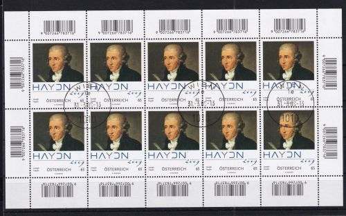 Österreich 2799 gestempelt als Kleinbogen #DAZ37