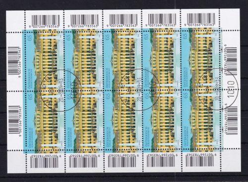 Österreich 2796 gestempelt als Kleinbogen #DAZ38